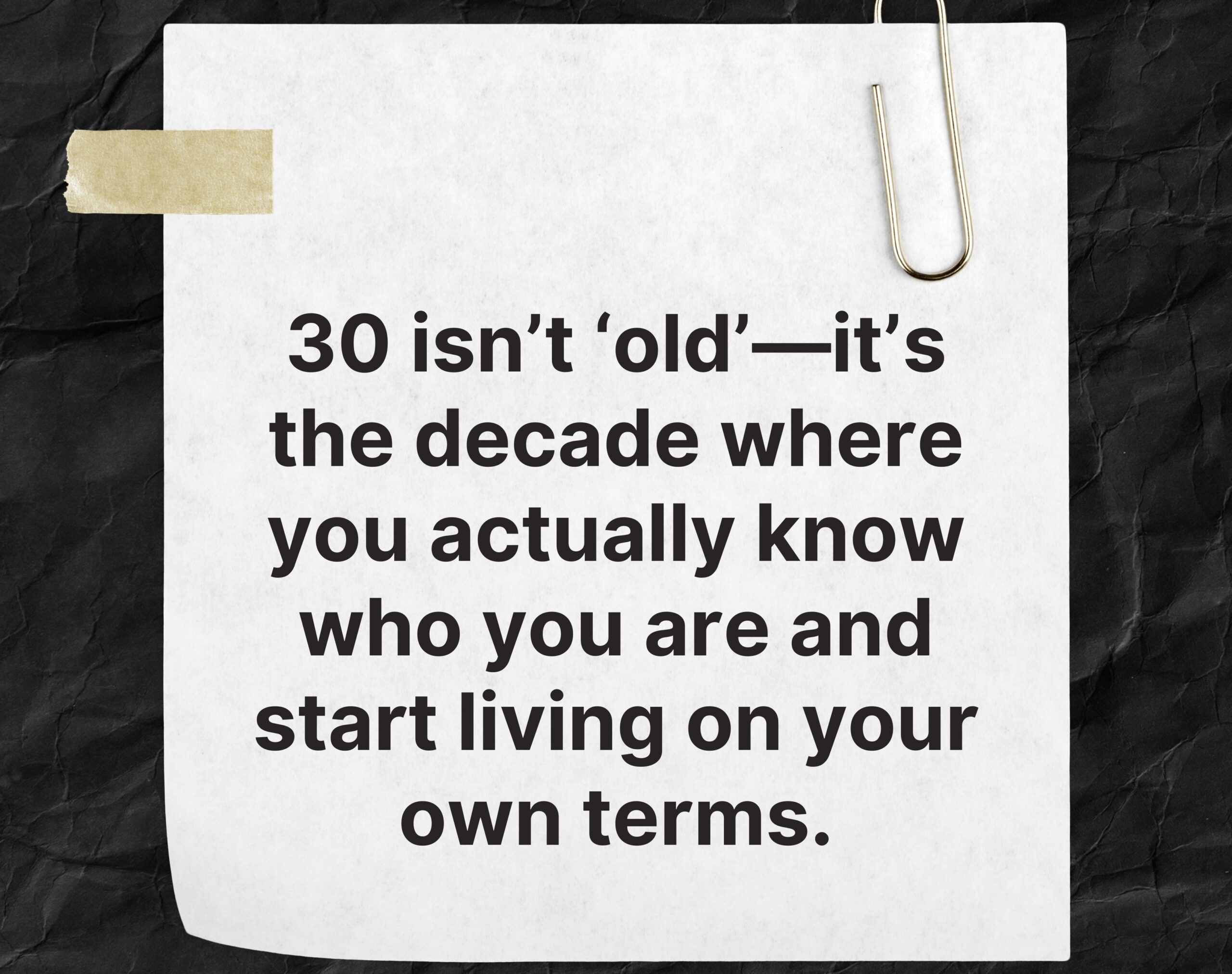 Tips For Your 30s=