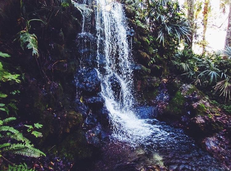 A scenic Florida waterfall — coastal outdoor living
