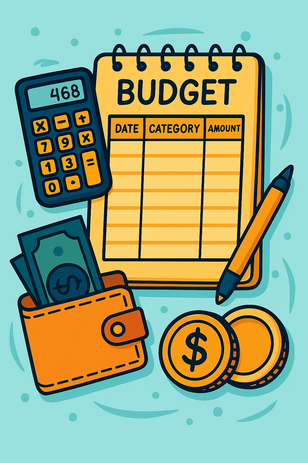 Weekly money check-in on laptop
