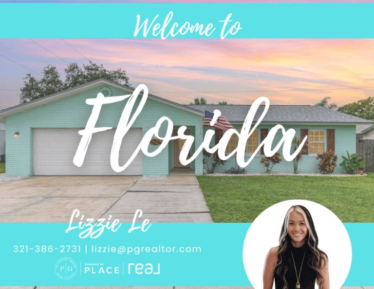 Charming Florida home with sunset backdrop.