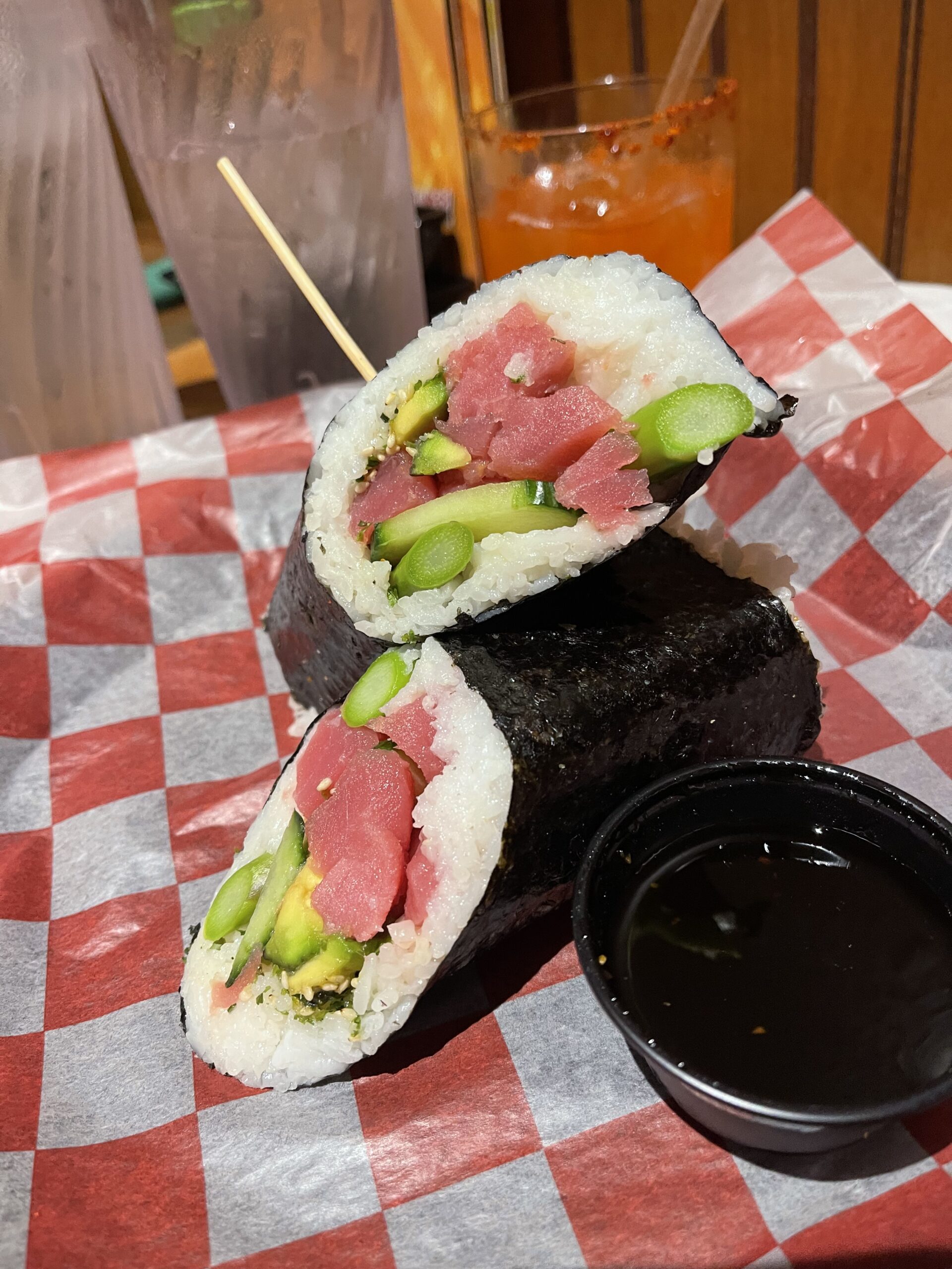 A plated fusion dish from Nitro Kitchen and Cocktails on the Space Coast