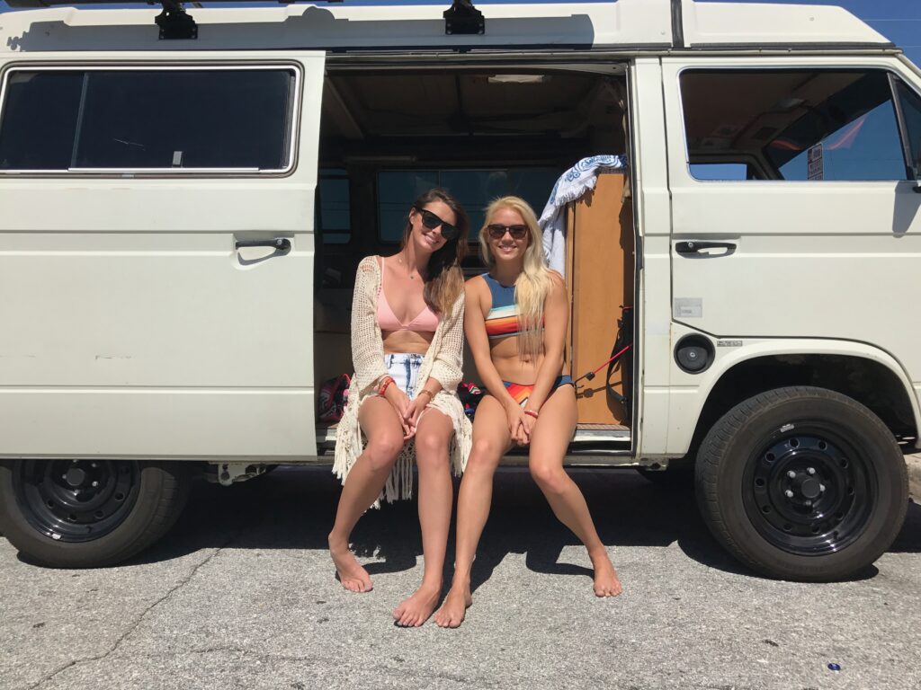 Friends on a girls' trip road trip in Florida