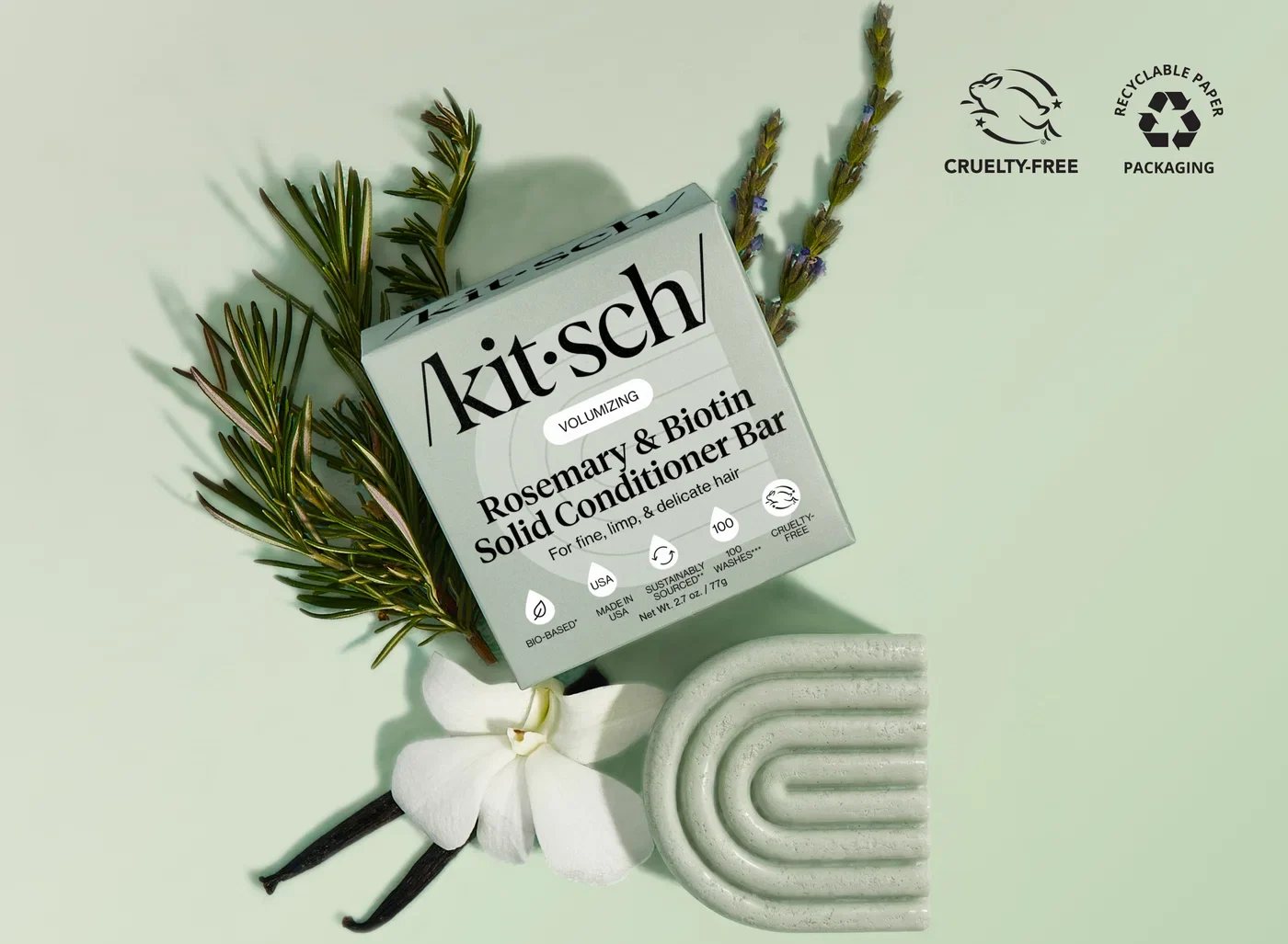 Kitsch volumizing solid conditioner bar (bottle-free)